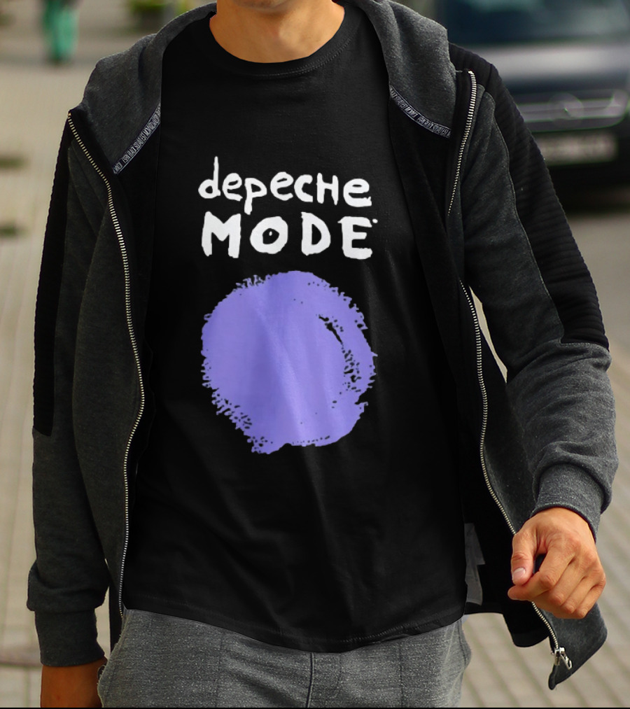 Depeche Mode Devotional Band Purple Circle T-Shirt