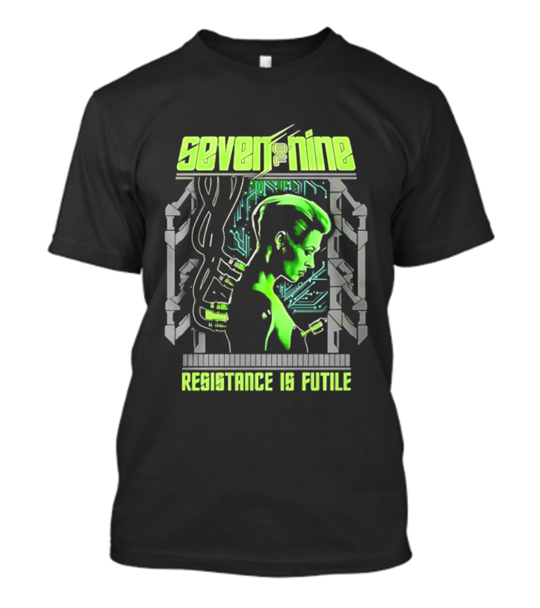 Seven Of Nine Resistance Is Futile Borg Assimilation T-Shirt
