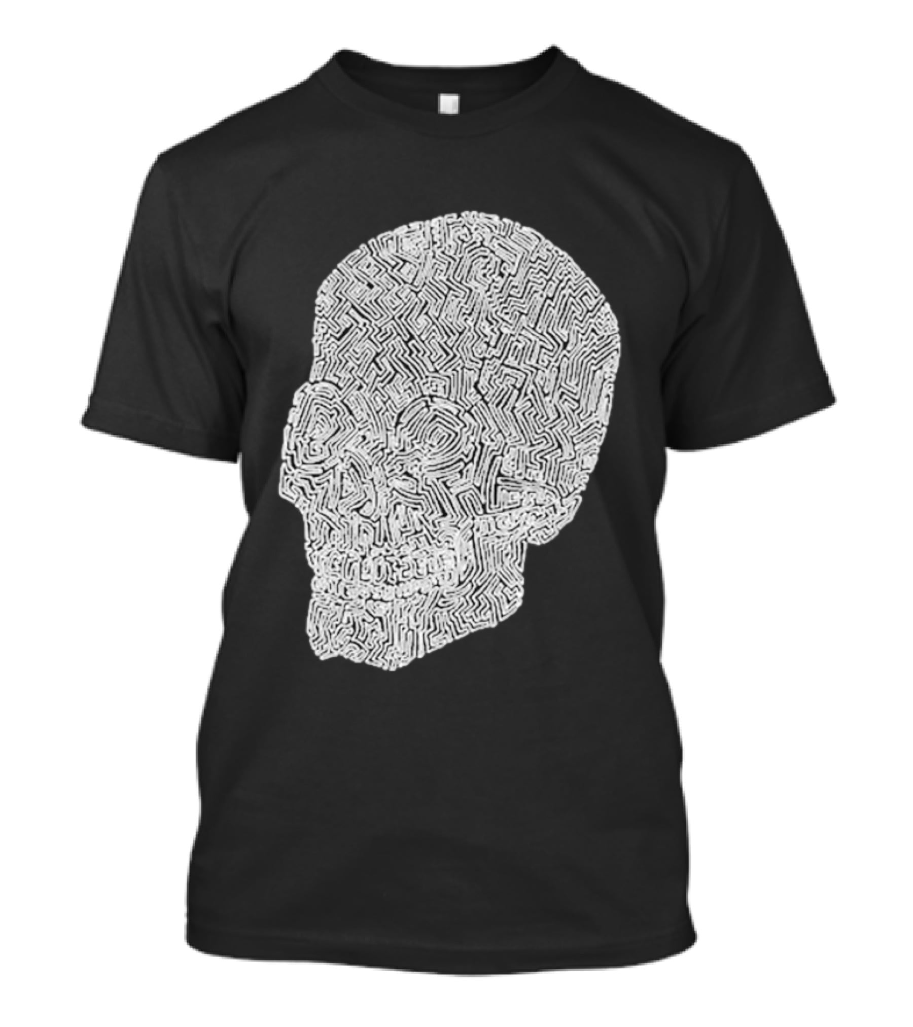 Noah Scalin Obsessive Compulsive Skull Maze T-Shirt