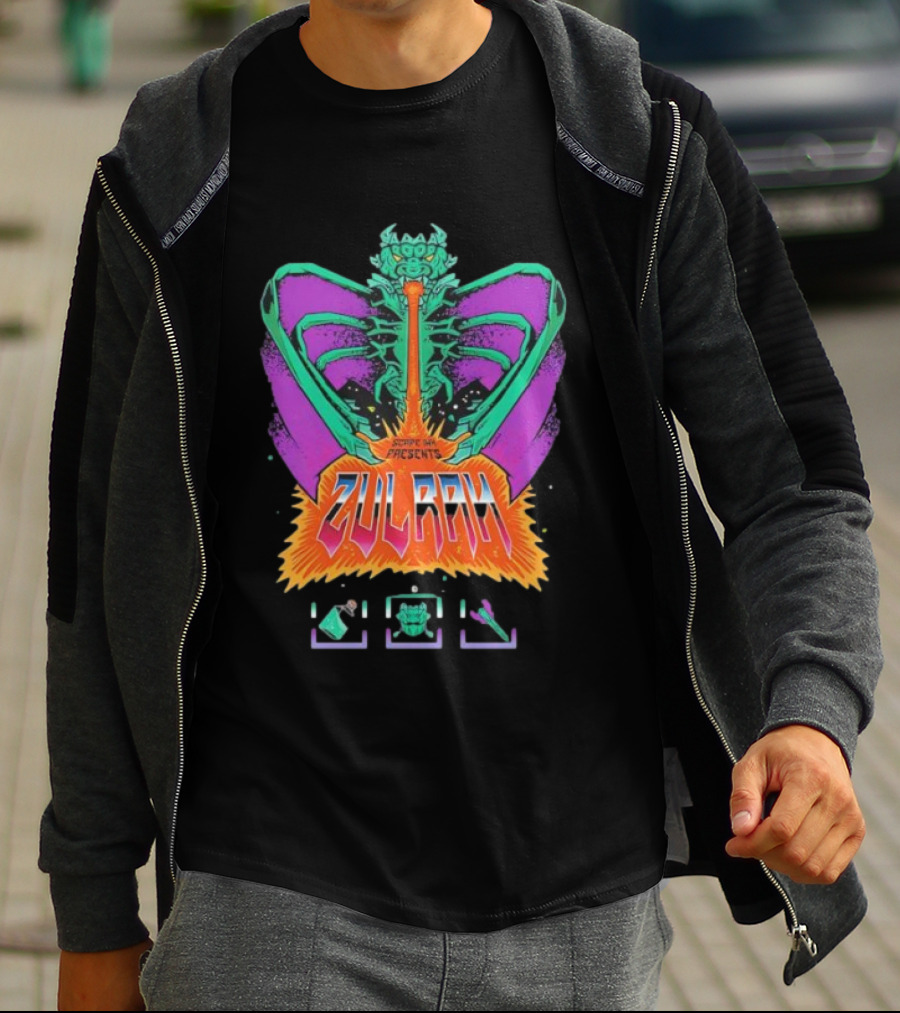 Zulrah 90s Pinball Vibes Old School RuneScape Boss Scythe Day Presents T-Shirt