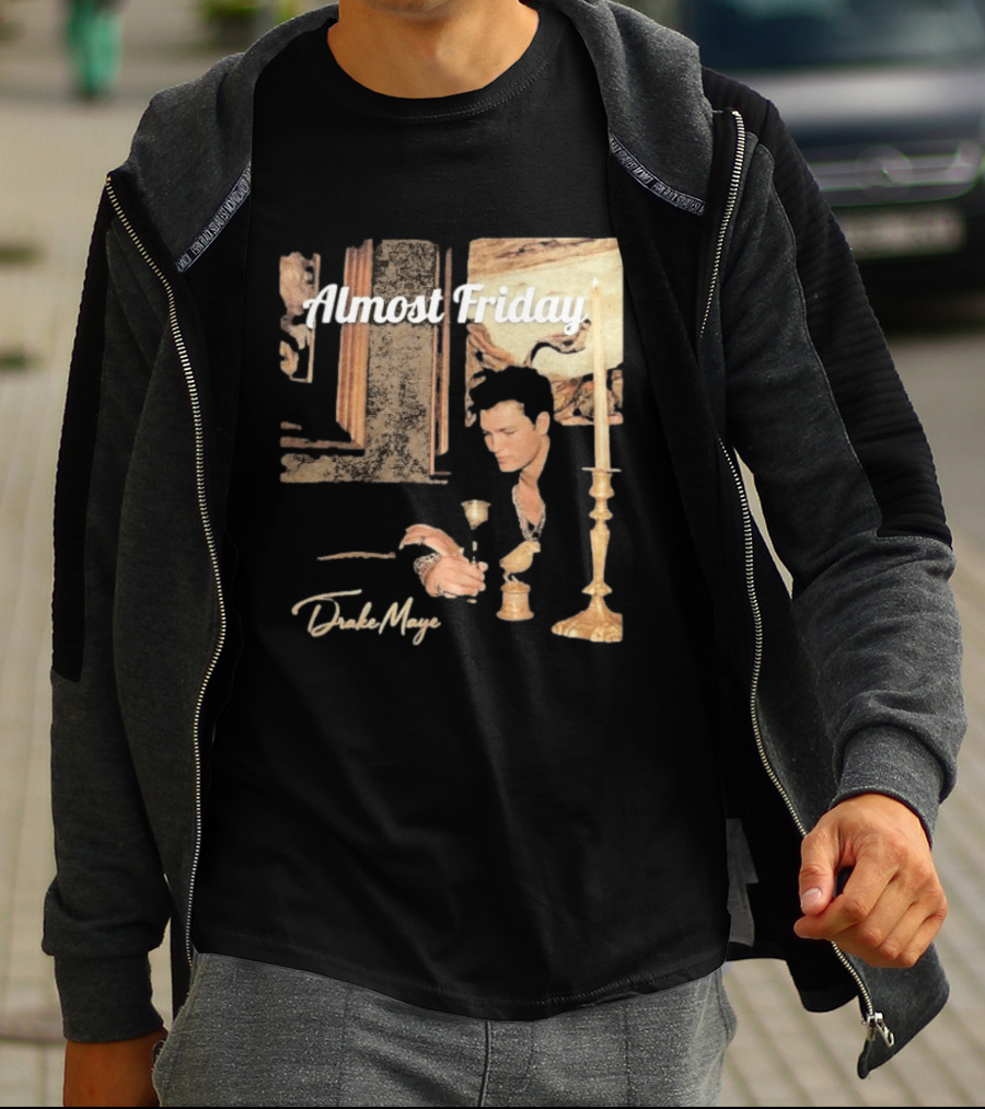 Almost Friday Drake Maye Surreal Collage Assembly T-Shirt