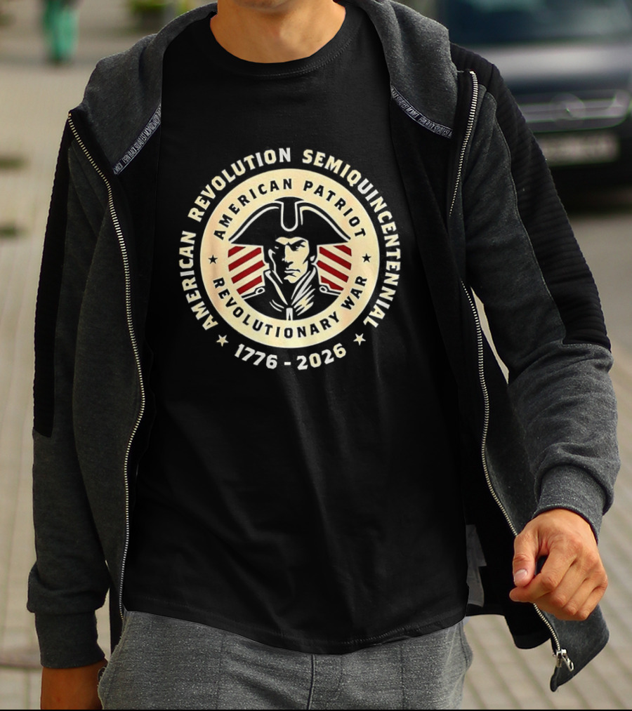 American Revolution Semiquincentennial 1776 2026 USA Patriot Revolutionary War Anniversary T-Shirt