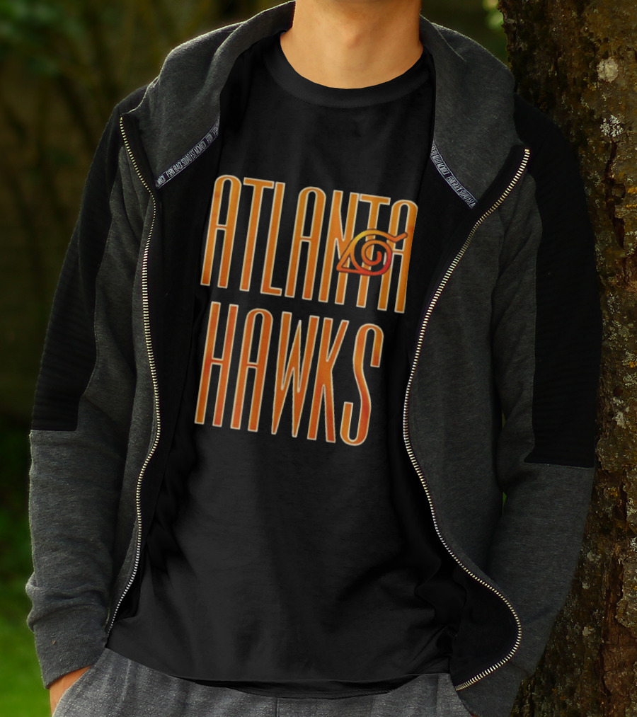 Atlanta Hawks Naruto Vintage Sharingan T-Shirt