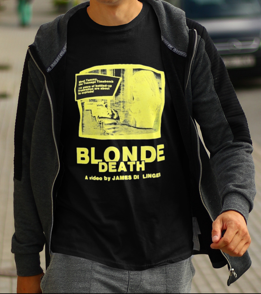 Blonde Death Teenage Timebomb Video By James D Lange 12 Years Frustration Explosion T-Shirt
