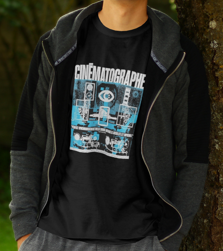 Cinématographe Perfect Synchronisation Between Sound And Image Is Absolutely Impossible Apparatus Schematic T-Shirt