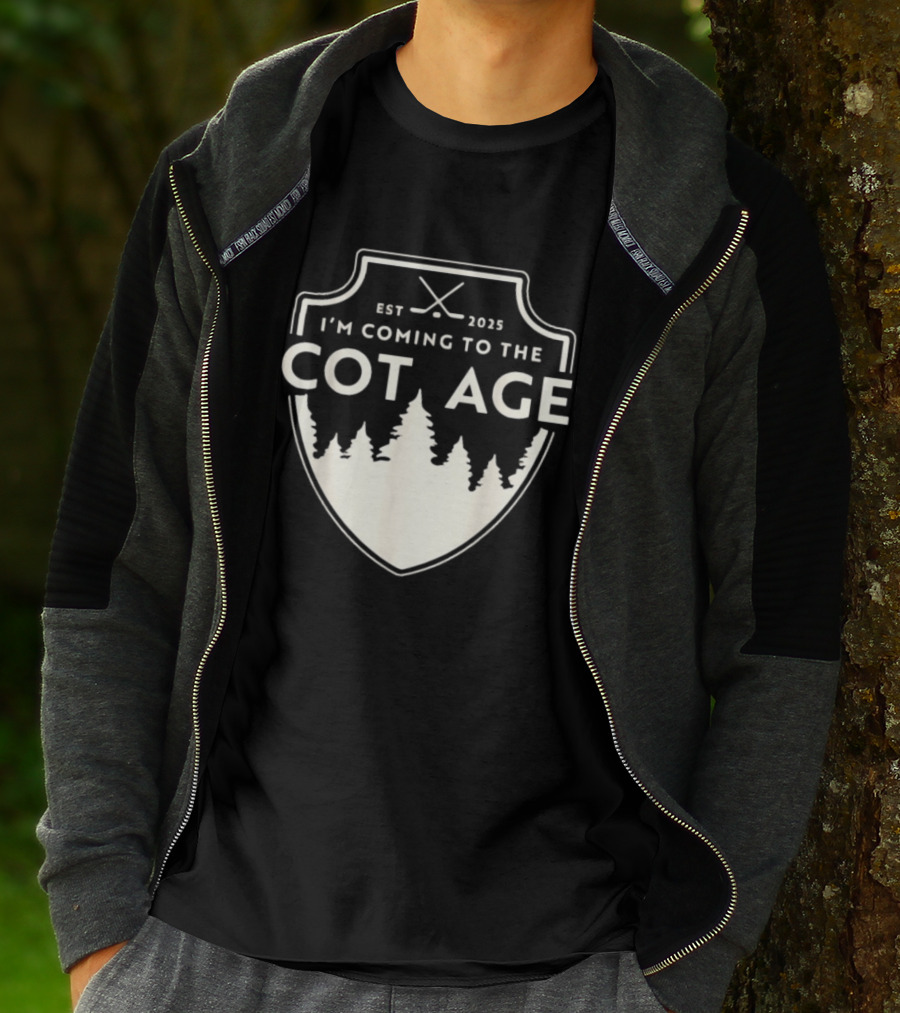 I'm Coming To The Cottage Est 2025 Trees T-Shirt