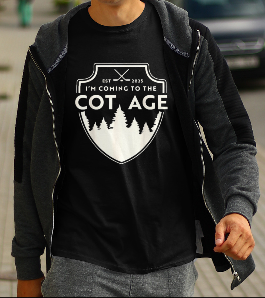 I'm Coming To The Cottage Est 2025 Trees T-Shirt