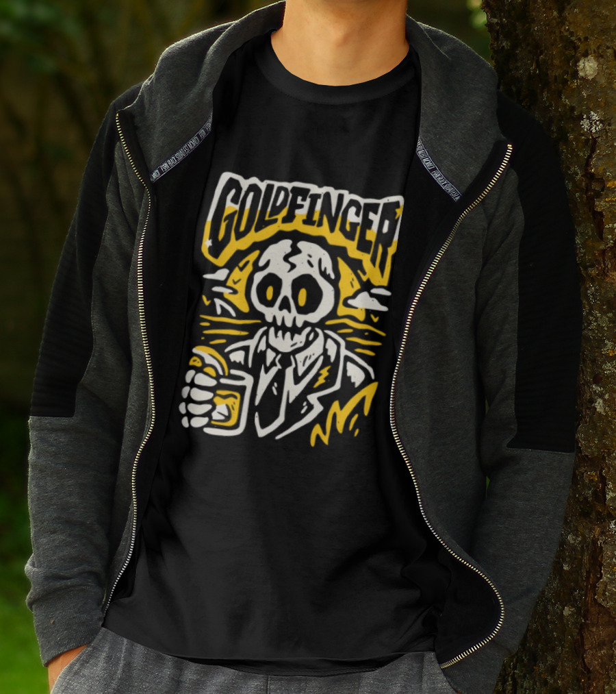 Goldfinger Skeleton Holding Tijuana T-Shirt