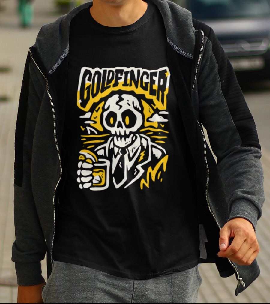 Goldfinger Skeleton Holding Tijuana T-Shirt