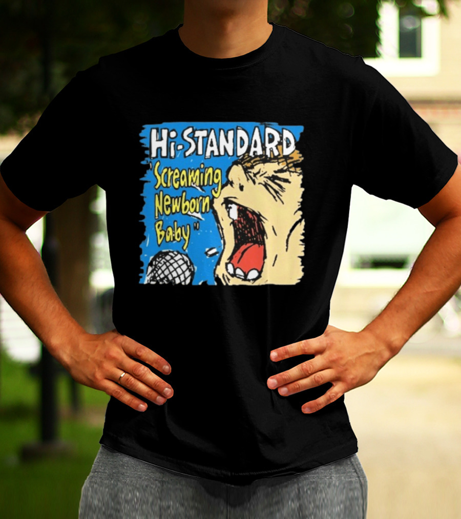 Hi Standard Screaming Newborn Baby Niigata Japan SNB Band Merchandise T-Shirt