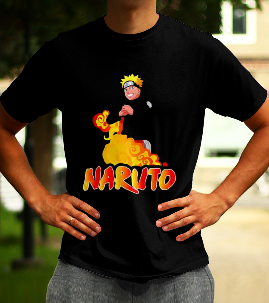 Naruto Atlanta Hawks Vintage 90s Style Anime T-Shirt