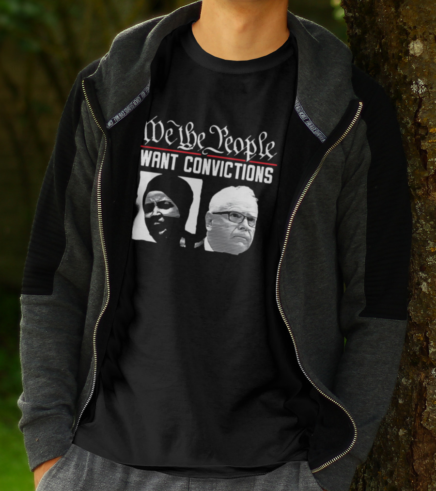 We The People Want Convictions Political Faces T-Shirt