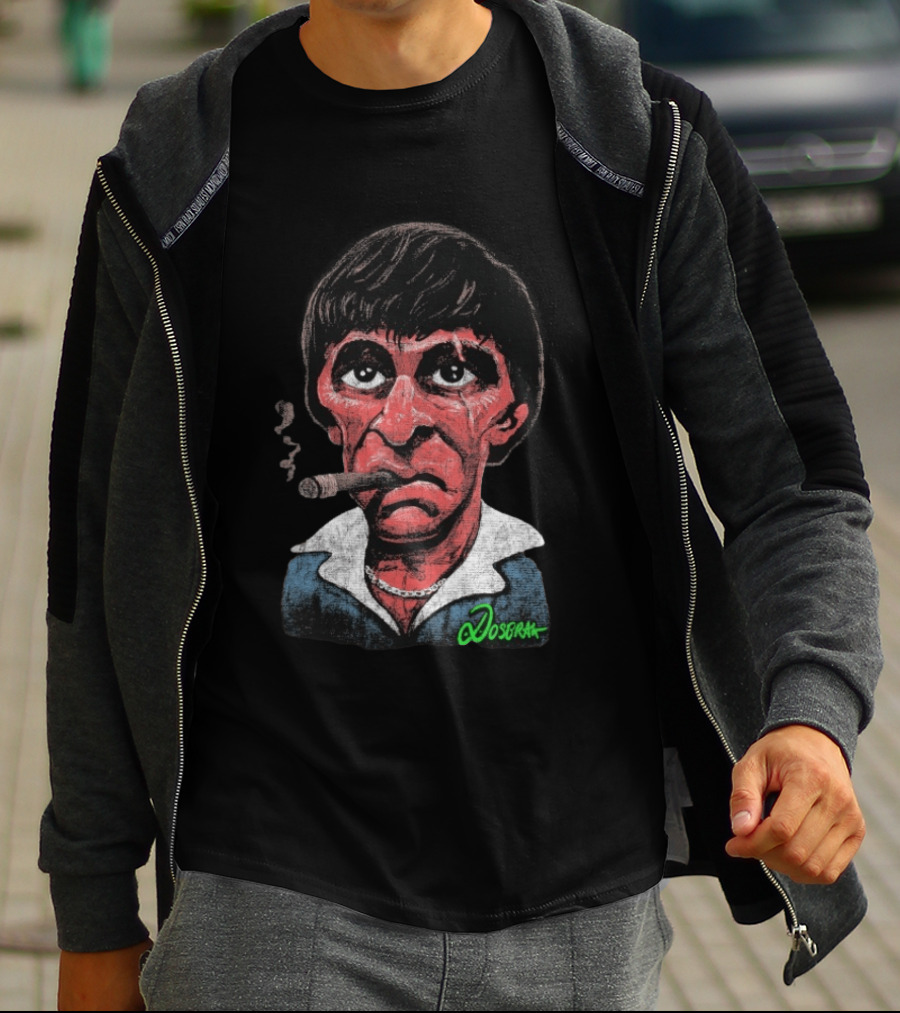 Tony Montana Cigarettes Scarface Dosbrak T-Shirt