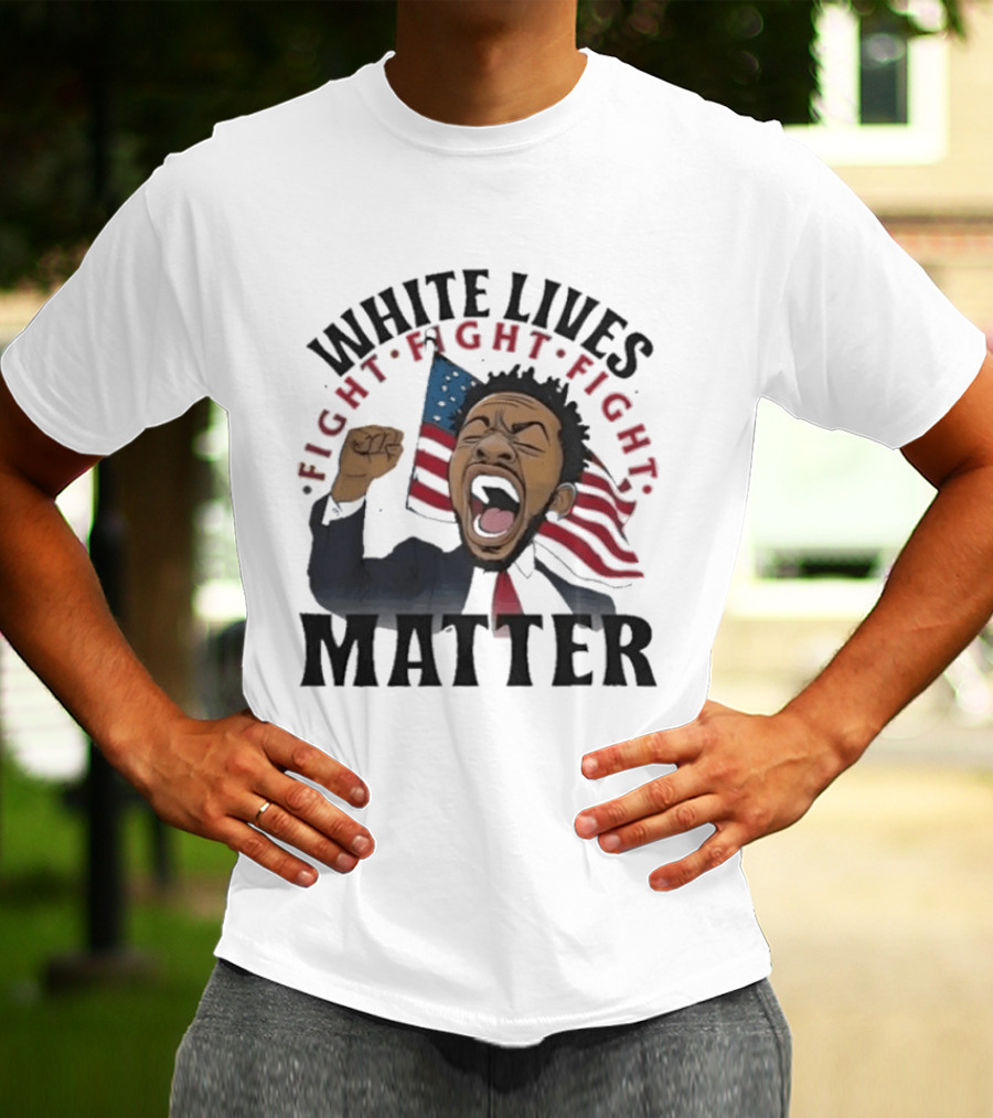 Kendrick Lamar White Lives Fight Matter American Flag Powers T-Shirt