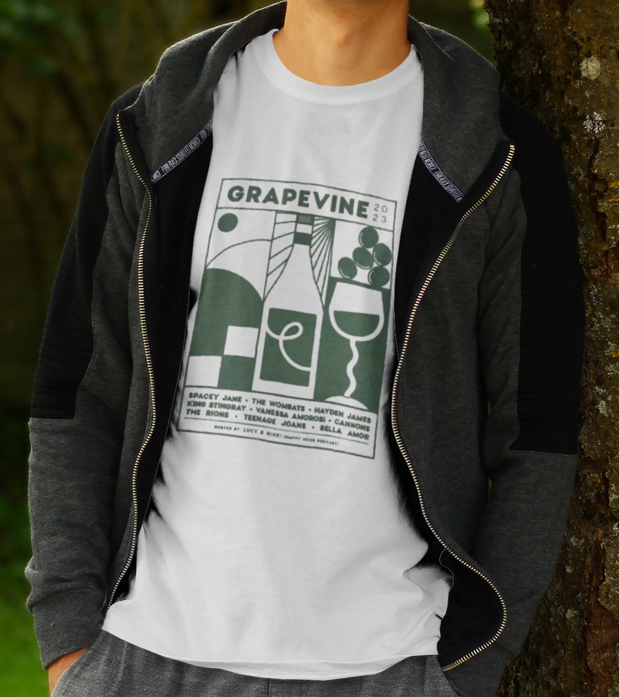 Grapevine 2023 Lineup Gang Of Youths The Wombats Hayden James Teenage Dads T-Shirt