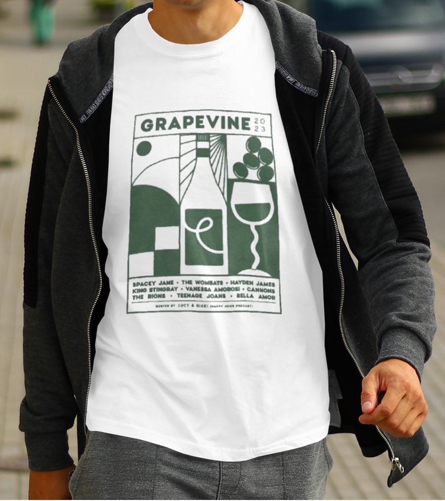 Grapevine 2023 Lineup Gang Of Youths The Wombats Hayden James Teenage Dads T-Shirt