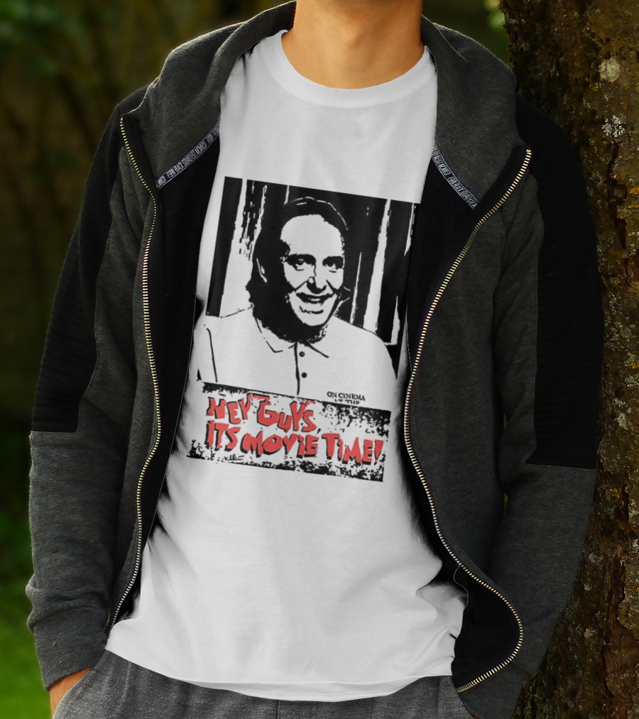 Hey Guys It's Movie Time Portrait With Signature T-Shirt