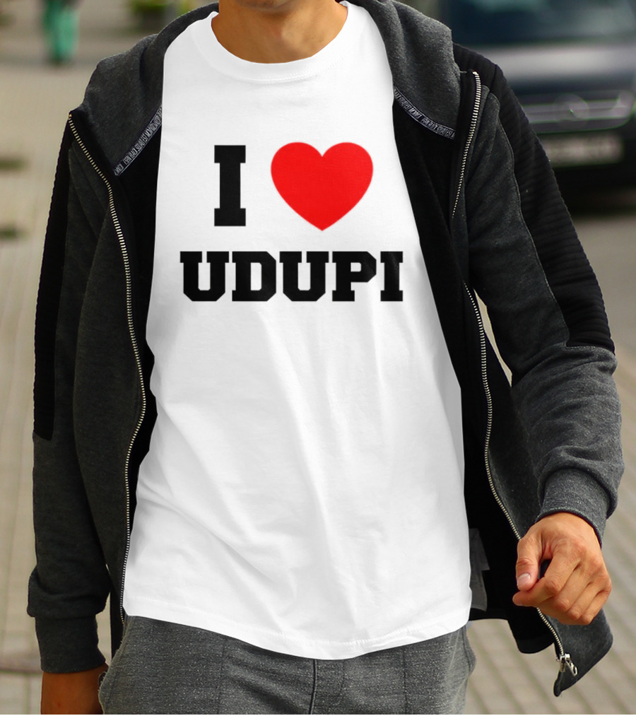 I Love Udupi Heart T-Shirt