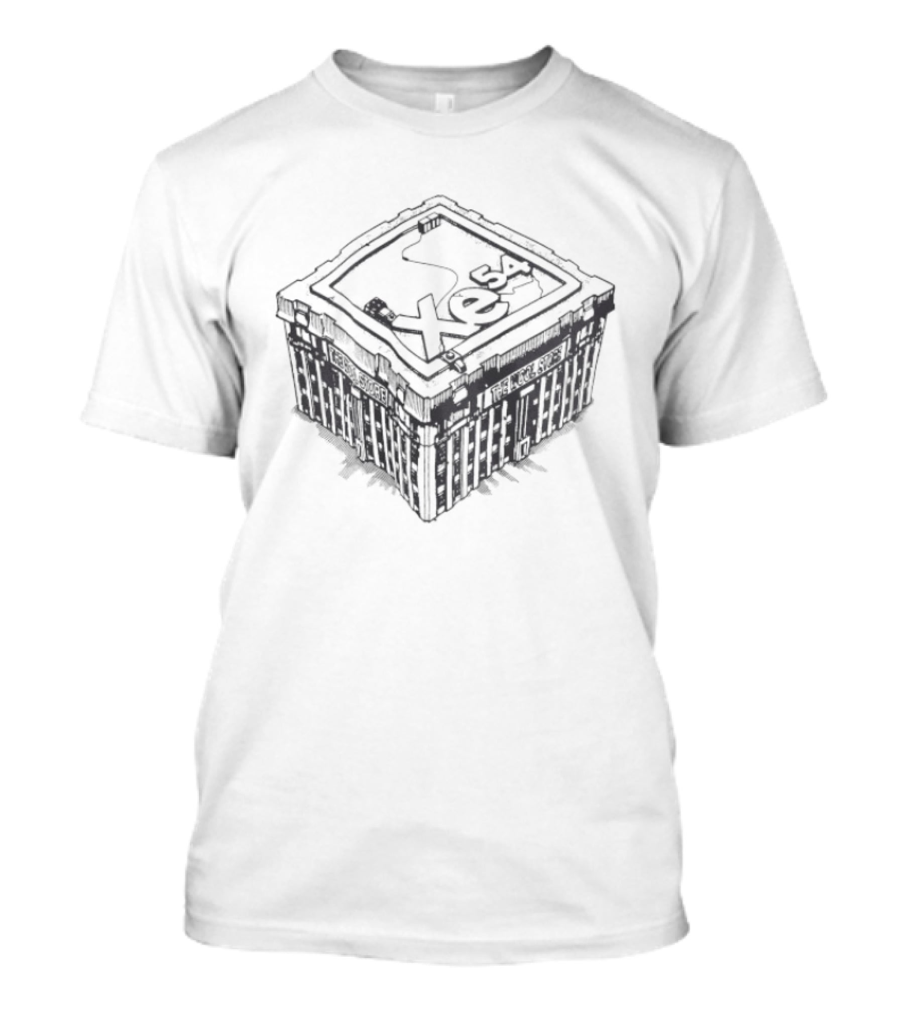 Xe54 The Wool Block Textured T-Shirt