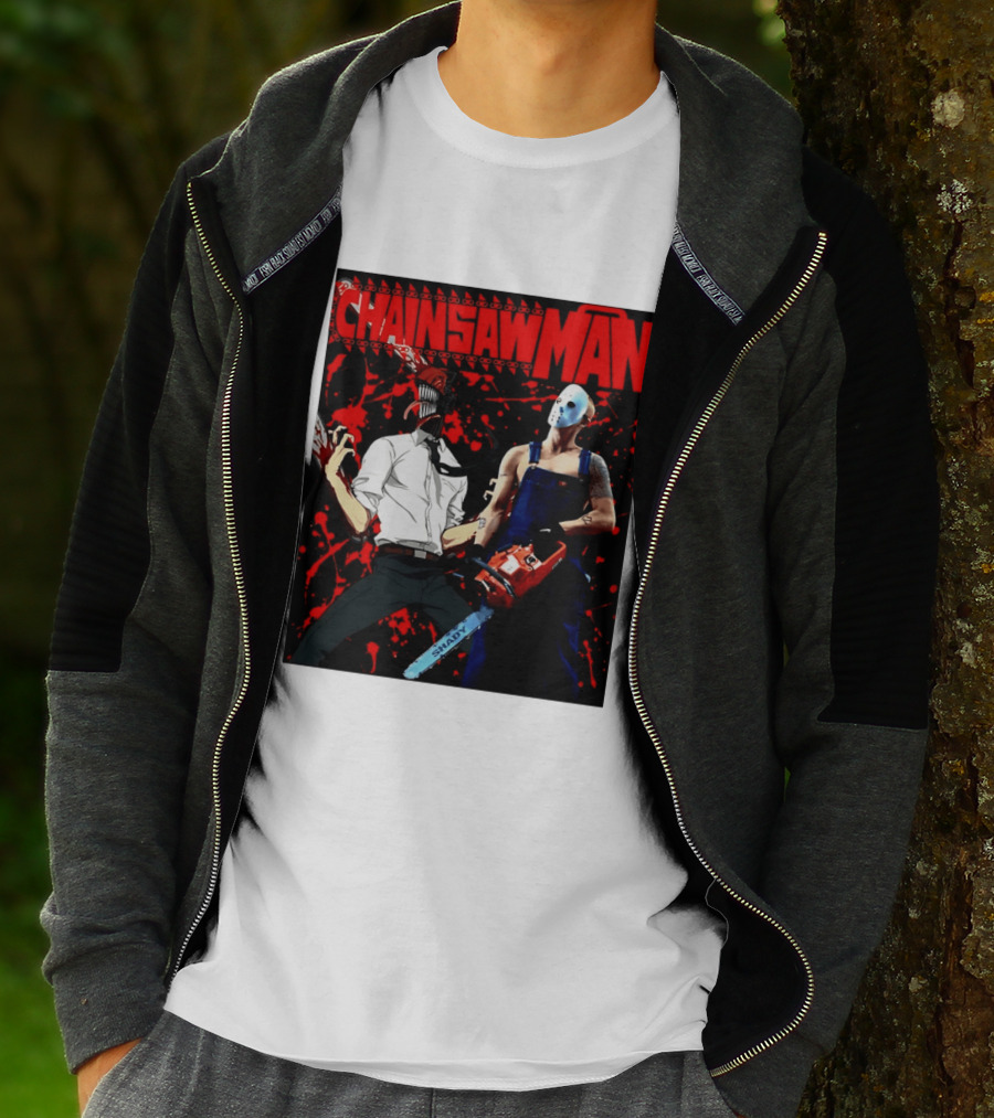 Chainsaw Man Shady Anime Horror T-Shirt