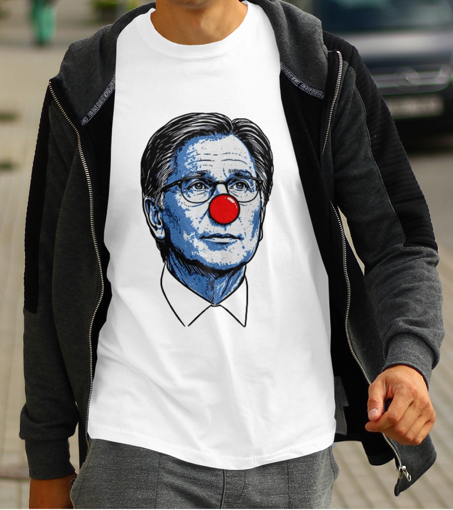 Dan Lifshatz Clown Red Nose Illustration Pop Culture T-Shirt