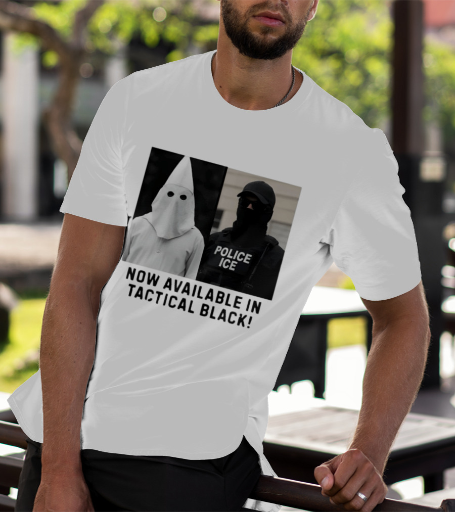 Now Available In Tactical Black Anti ICE Police ICE T-Shirt