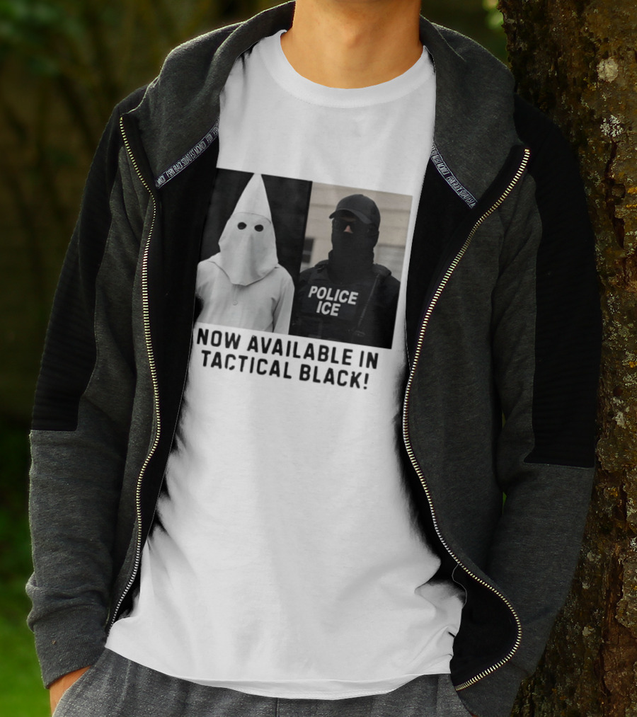 Now Available In Tactical Black Anti ICE Police ICE T-Shirt