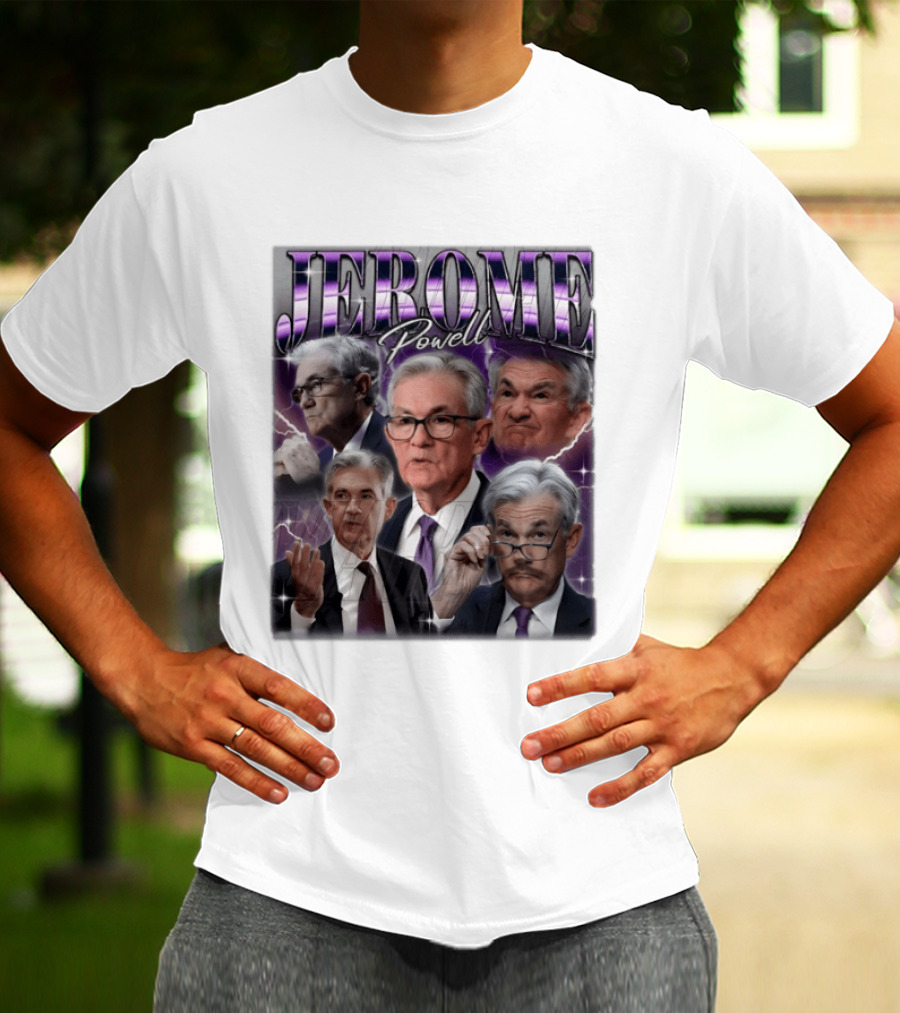 Jerome Powell Collage Multiple Expressions And Poses T-Shirt