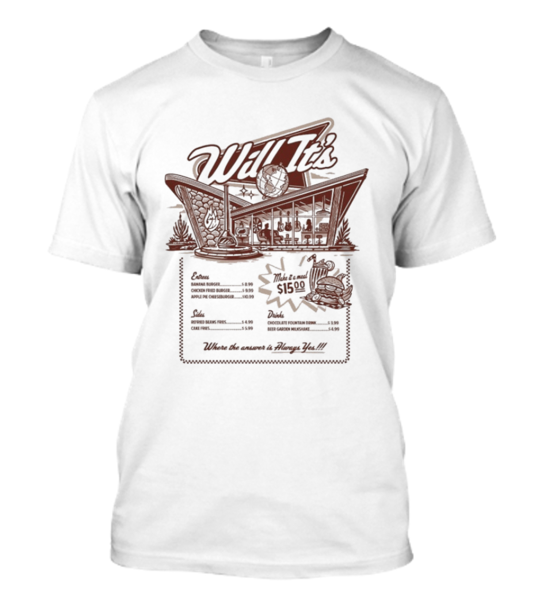 Will It's Where The Answer Is Always Yes Retro Nostalgia T-Shirt