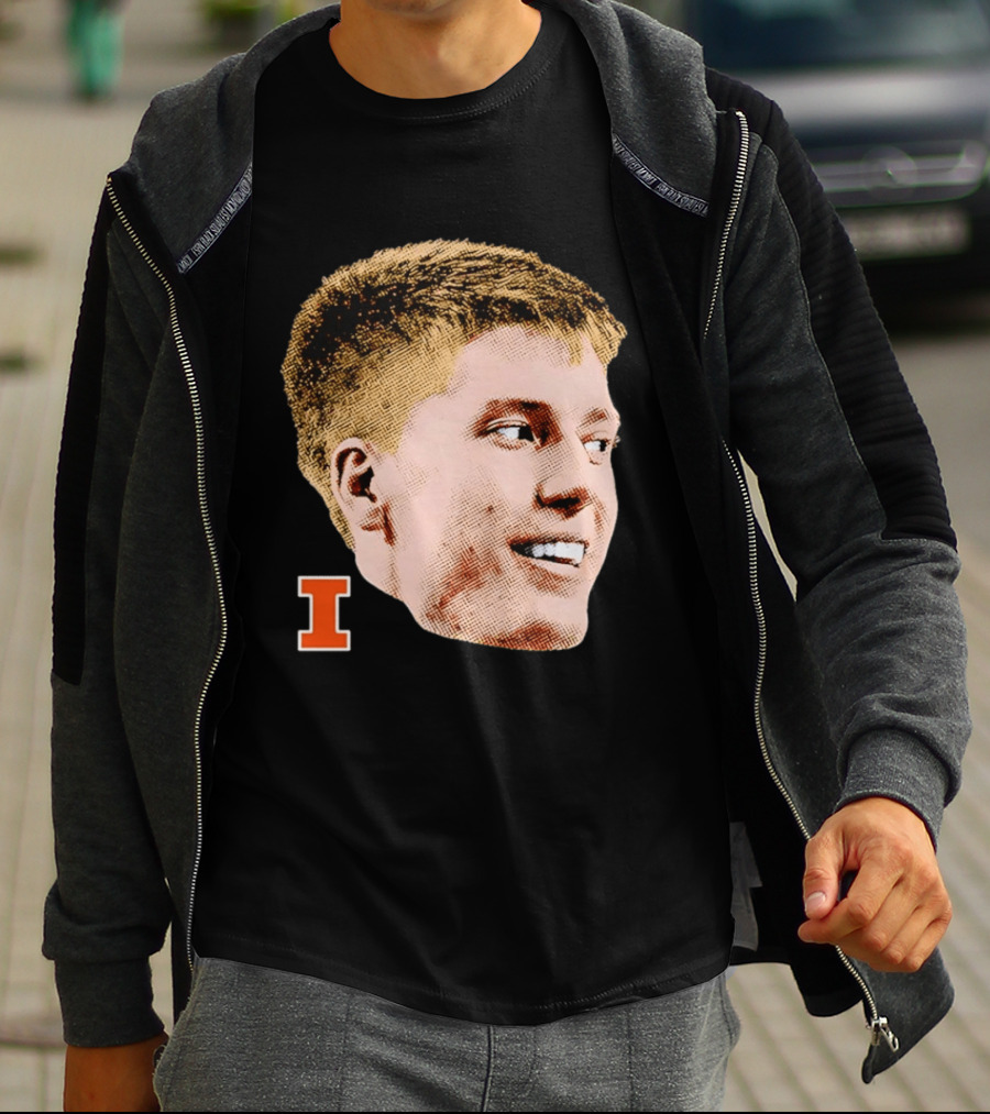 Ben Humrichous Illinois Fighting Illini Big Head I T-Shirt