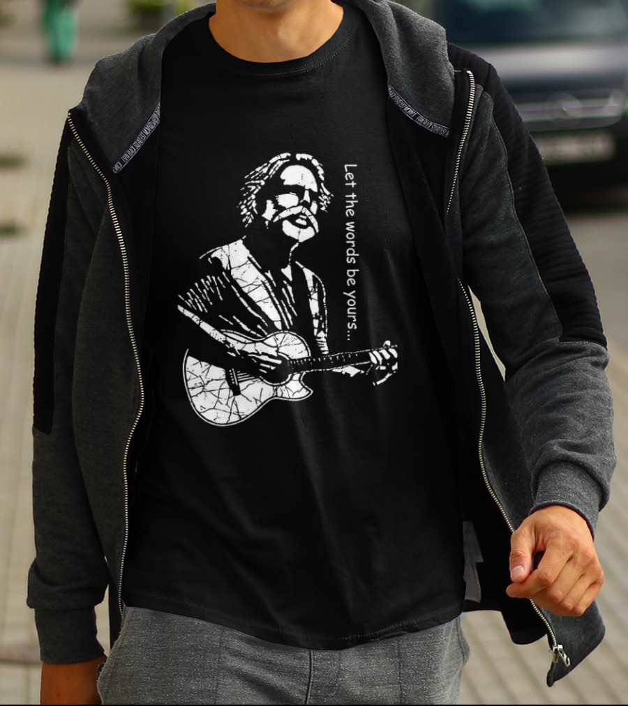Bob Weir Let The Words Be Yours Acoustic Guitar T-Shirt
