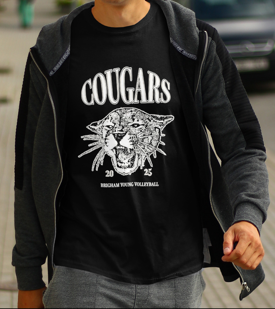 Cougars Brigham Young Volleyball 2025 Team Spirit T-Shirt