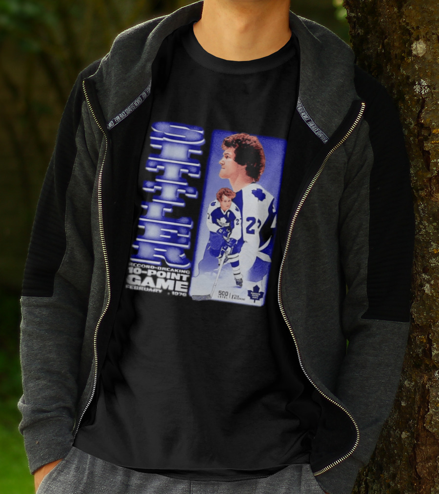 Darryl Sittler Record Breaking 10 Point Game February 7 1976 50th Anniversary 500 Level Toronto Maple Leafs T-Shirt