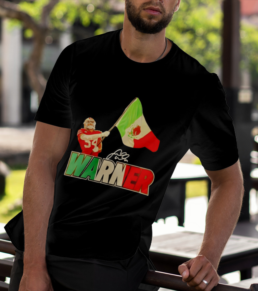 Fred Warner Mexico Flag San Francisco 49ers Player Celebration T-Shirt