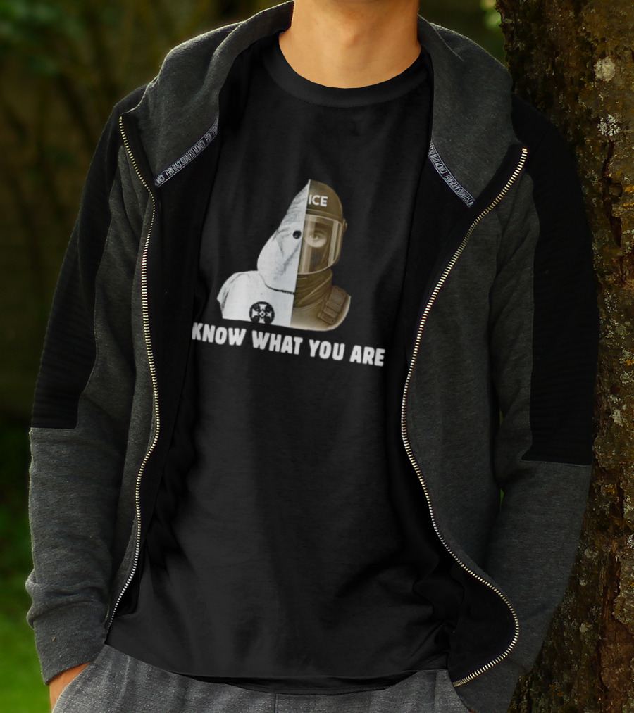 Abolish ICE Social Justice I Know What You Are KKK Comparison T-Shirt