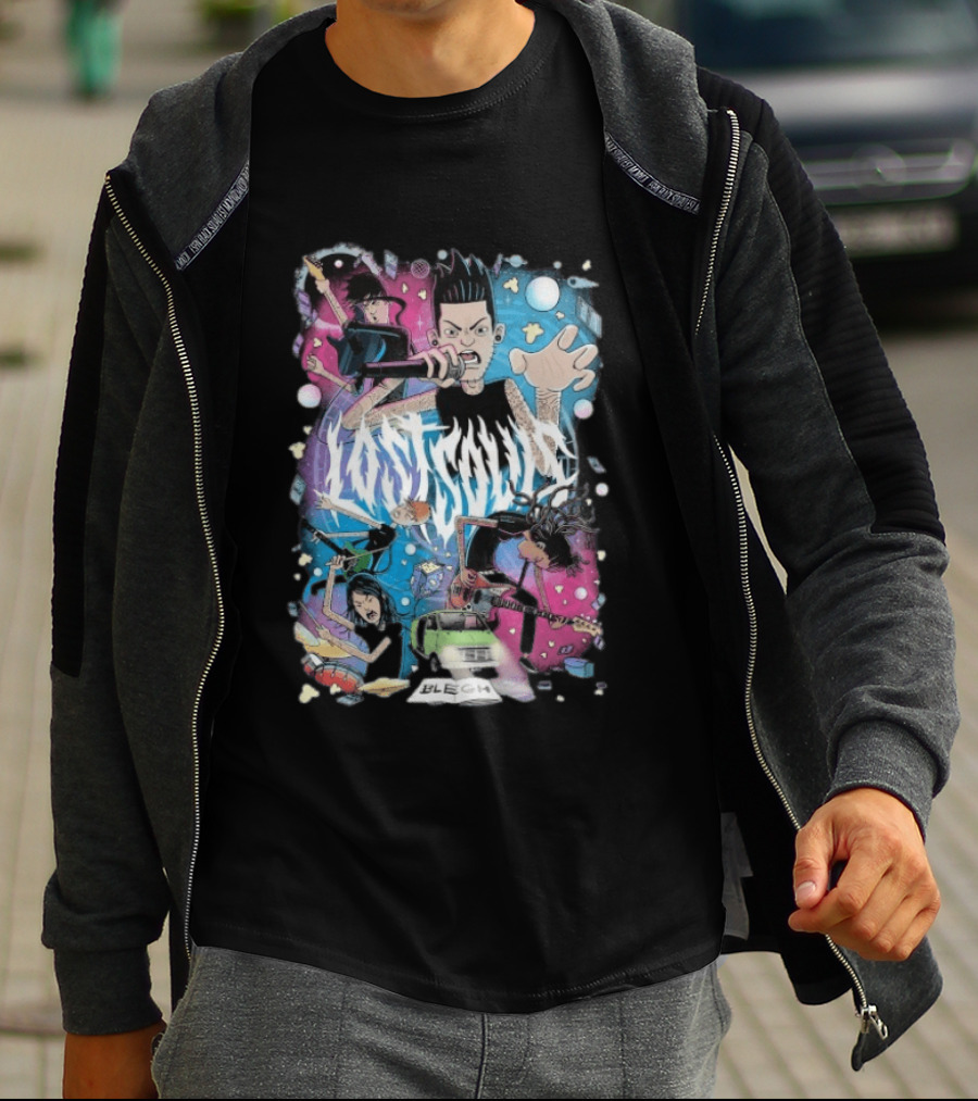 Lost Souls Lore Punk Band Anime Style Bleach T-Shirt