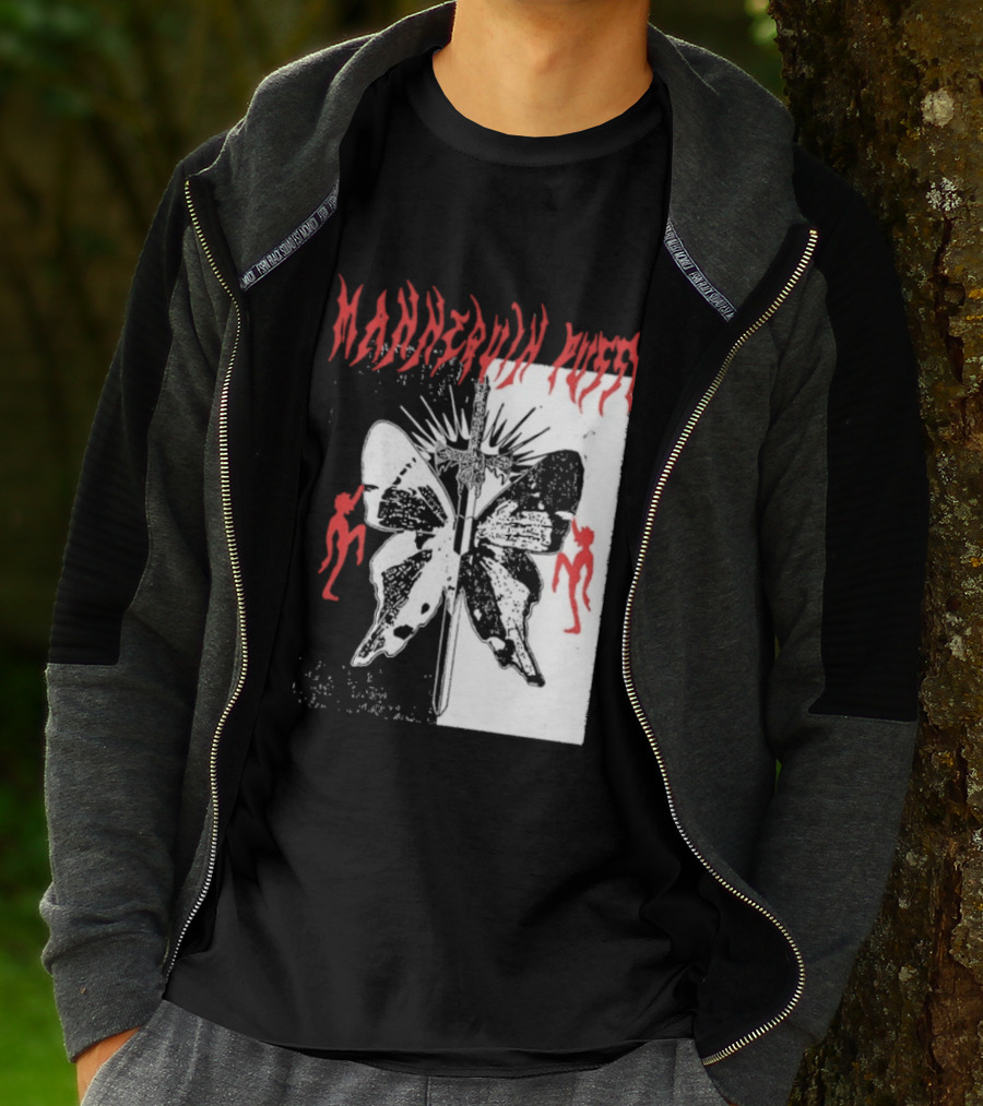 Mannequin Pussy Butterfly Gothic Aesthetic With Dancing Figures T-Shirt