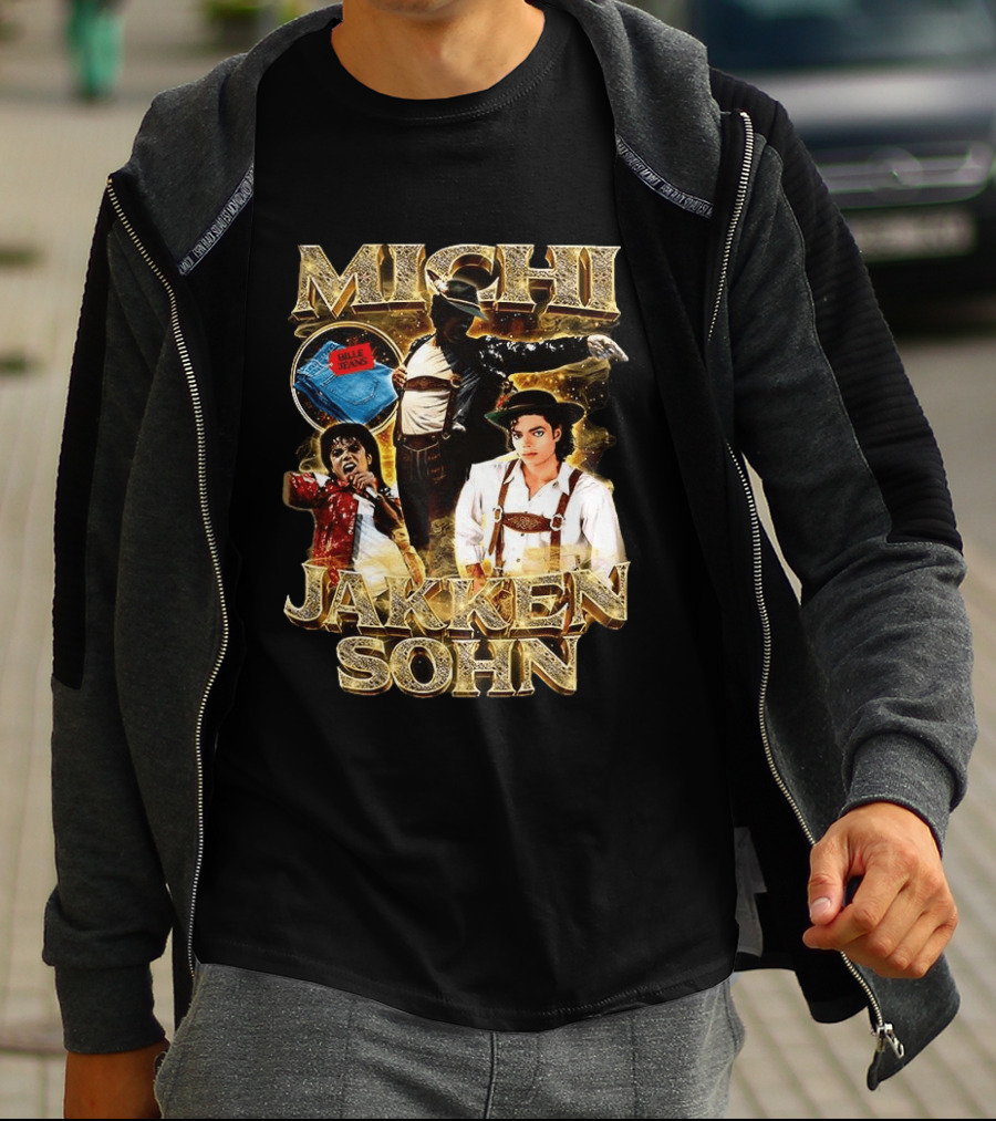 Michi Jakkensohn Billie Jeans Michael Parody Gold T-Shirt
