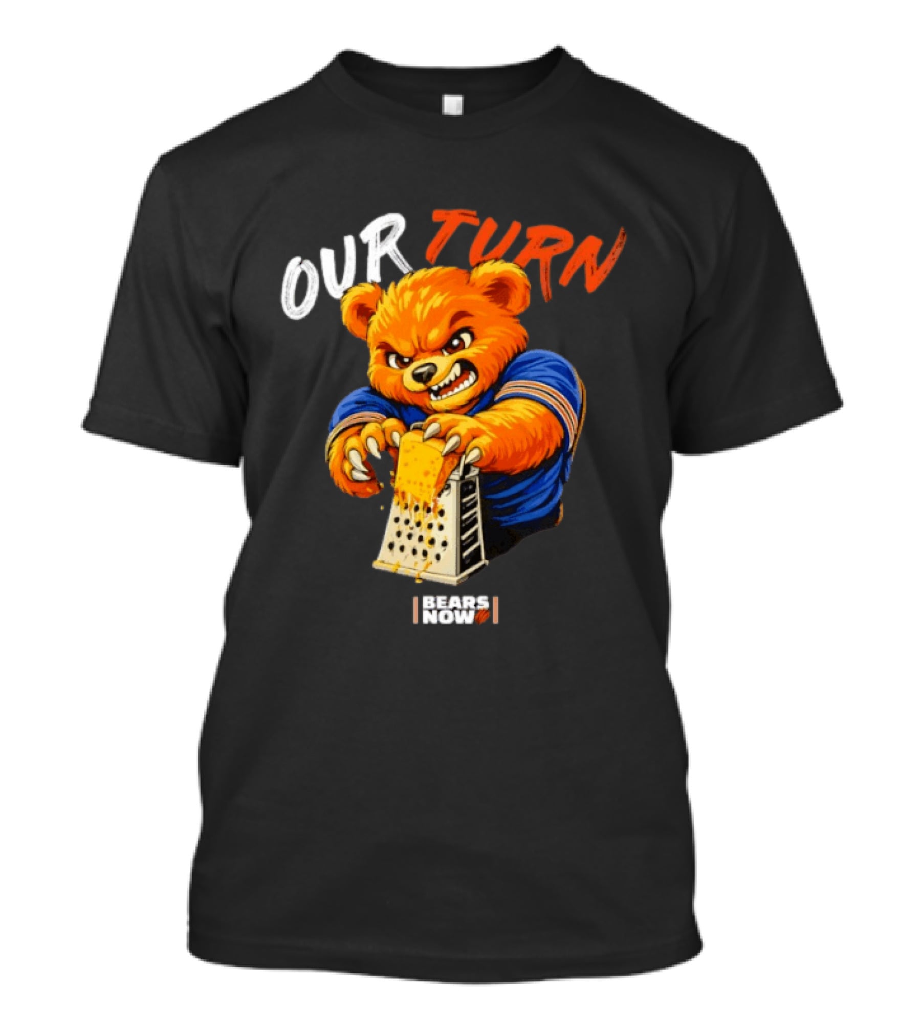 Our Turn Bears Now Cheese Grating Bear T-Shirt