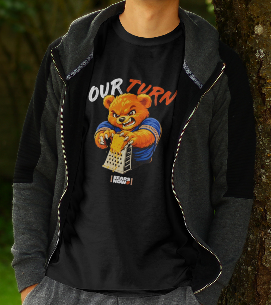 Our Turn Bears Now Cheese Grating Bear T-Shirt
