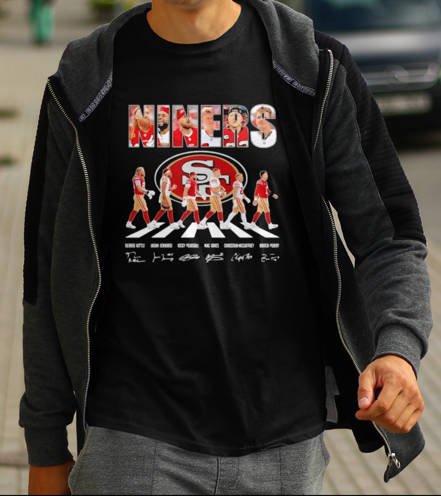 San Francisco 49ers Abbey Road Bosa Kittle Warner Purdy Williams T-Shirt