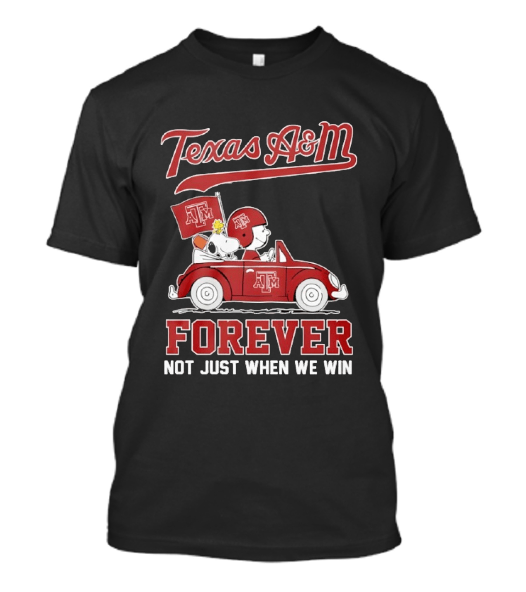 Texas A&M Snoopy And Charlie Brown Forever Not Just When We Win T-Shirt