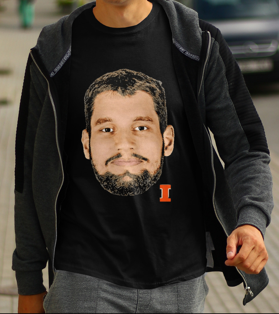 Tomislav Ivisic Illinois Fighting Illini Big Head I T-Shirt