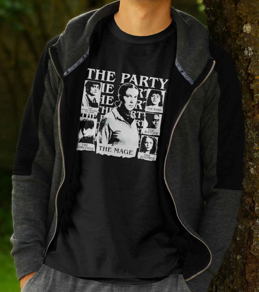The Party The Rogue The Sorceress The Bard The Warrior The Healer The Mage T-Shirt