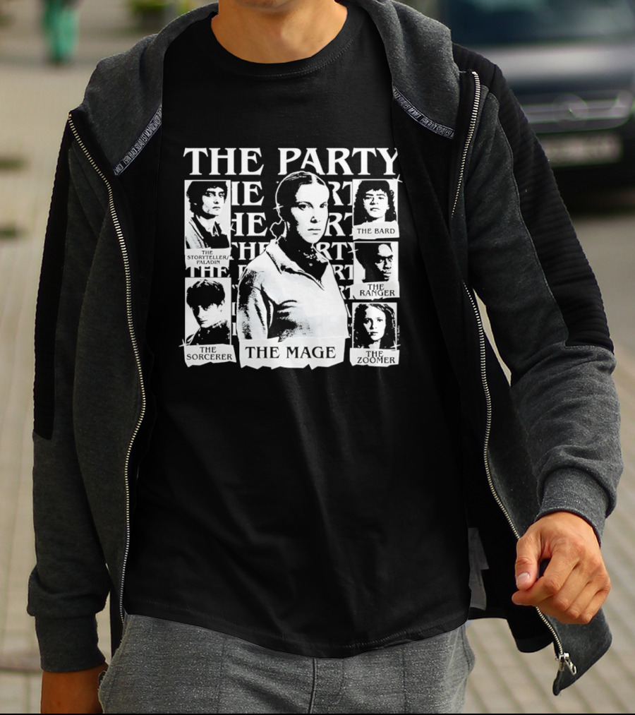 The Party The Rogue The Sorceress The Bard The Warrior The Healer The Mage T-Shirt