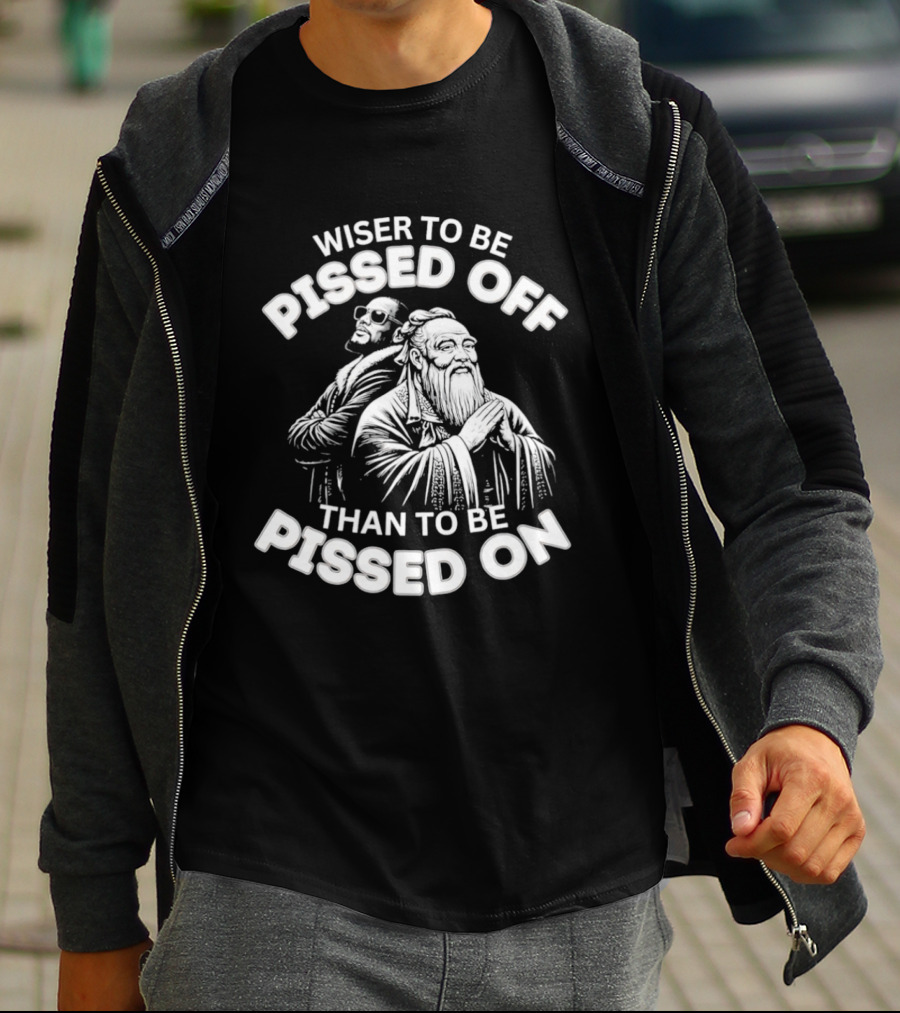Pissed Off Pissed On Wise Owl Philosopher Humor T-Shirt