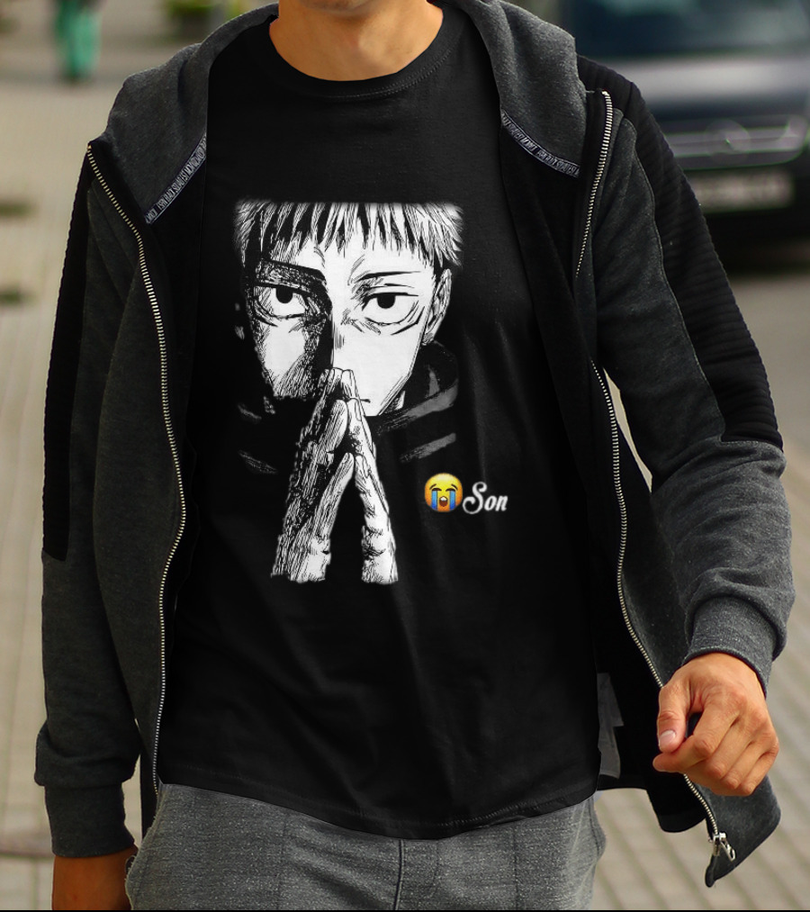 Yuji Itadori Jujutsu Kaisen Cryin Son Manga T-Shirt