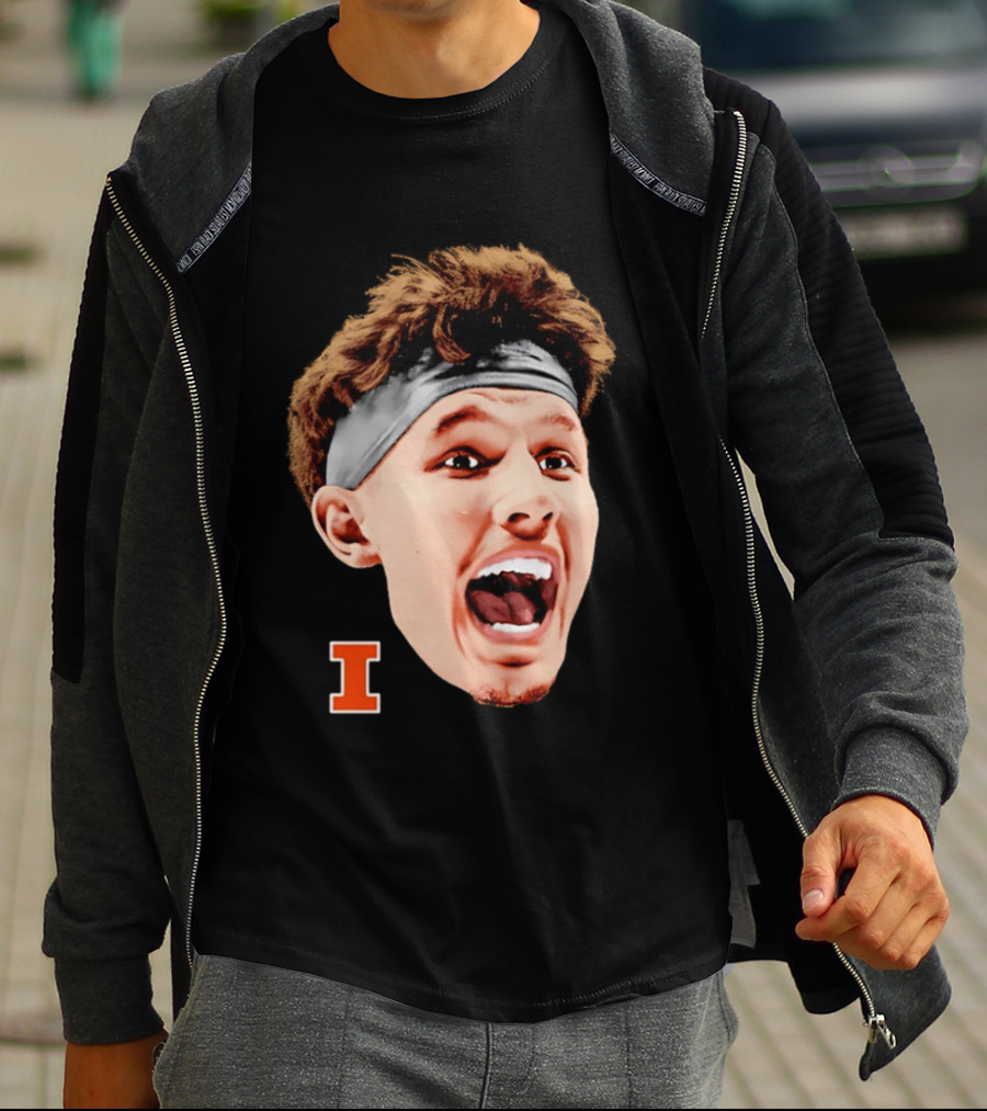 Zvonimir Ivisic Illinois Fighting Illini Big Head Caricature I T-Shirt