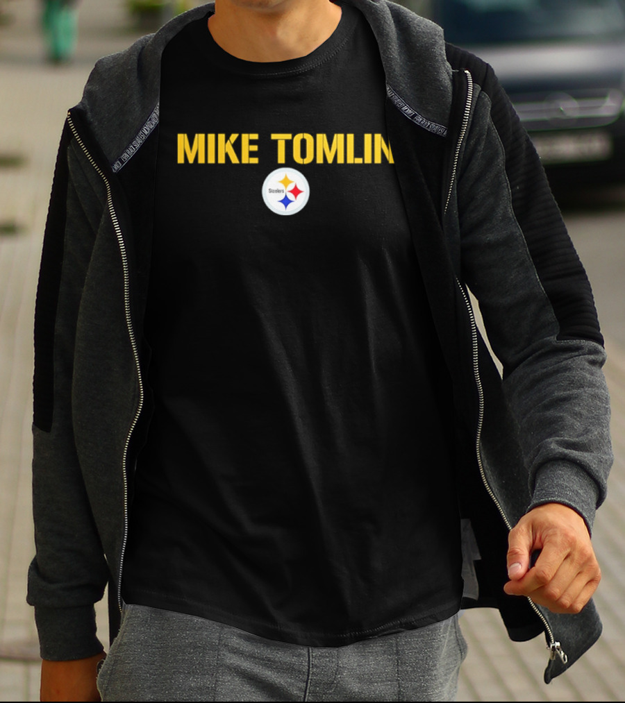 Mike Tomlin Pittsburgh Steelers Logo Football Coach T-Shirt
