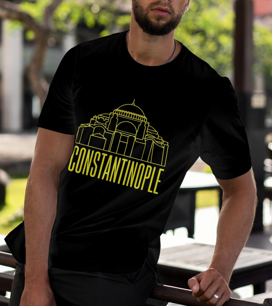 Constantinople Hagia Sofia Ancient Architecture Line T-Shirt
